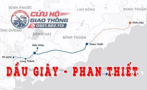 Bản đồ cứu hộ cao tốc Dầu Giây - Phan Thiết
