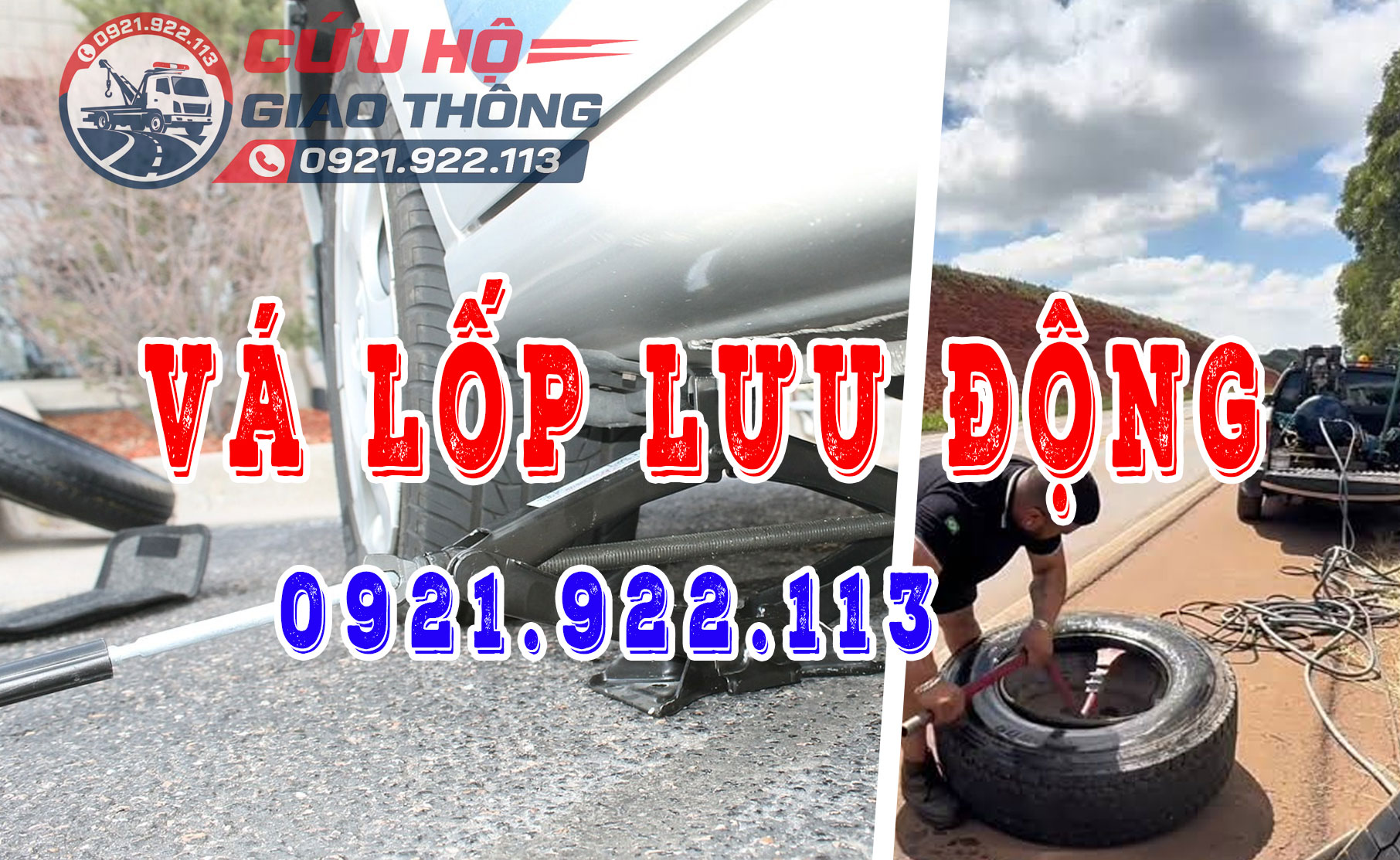 Cứu hộ làm lốp lưu động cao tốc Diễn Châu - Bãi Vọt
