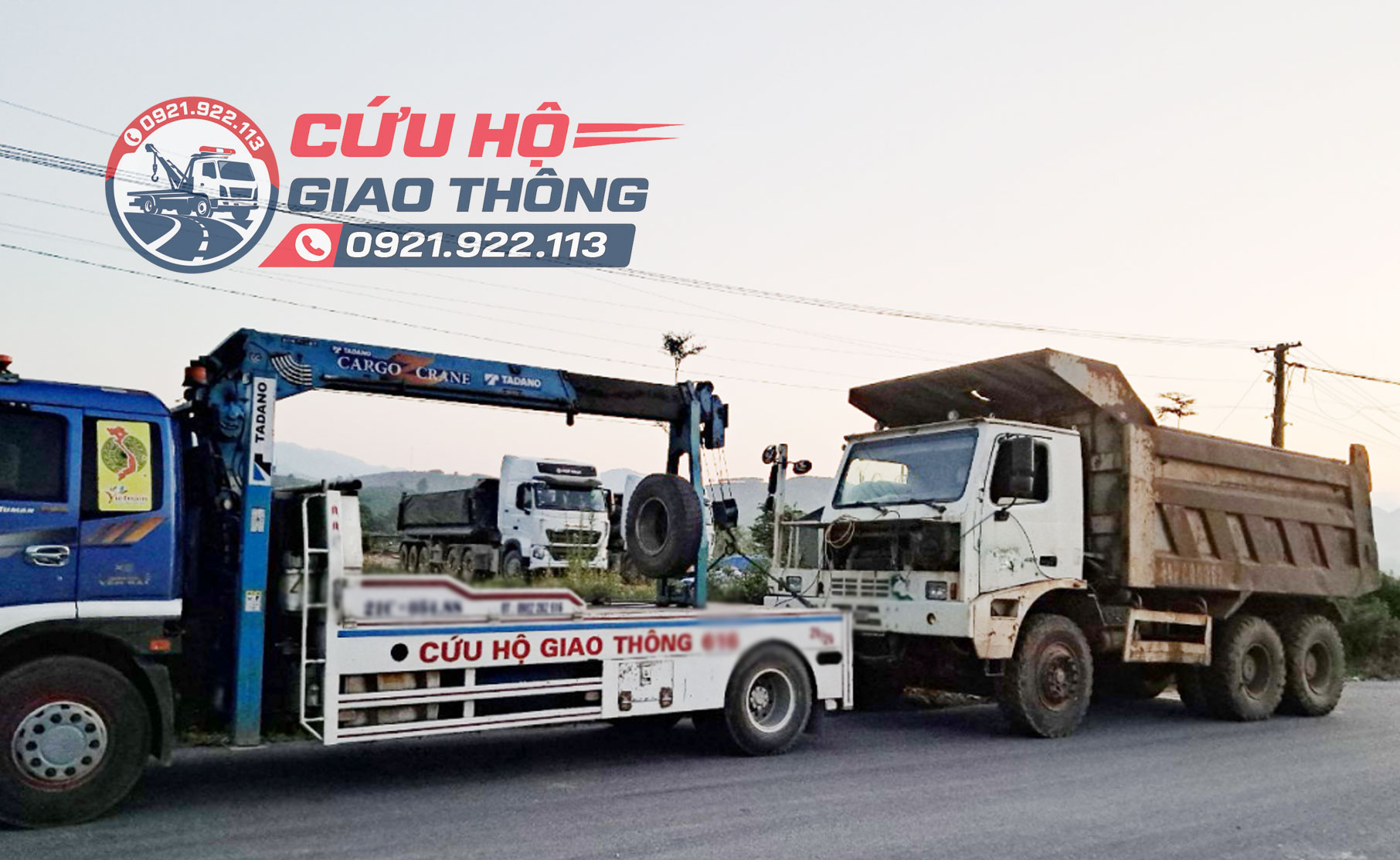 Kéo xe tải bị sự cố ra khỏi cao tốc Dầu Giây - Phan Thiết về garage sửa chữa