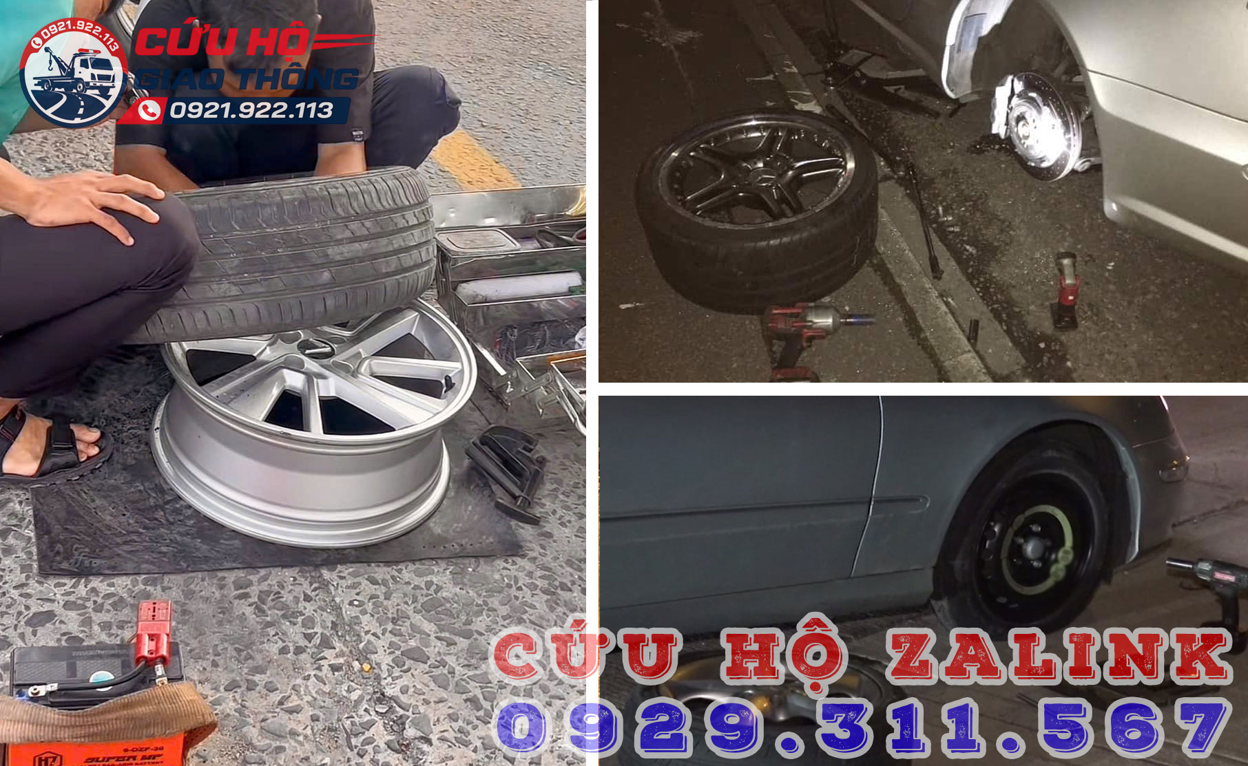 Cứu hộ vá lốp lưu động tại khu vực Hải Phòng và Hải Dương