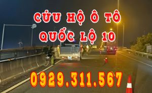 Dịch vụ cứu hộ trên tuyến quốc lộ 10 bởi garage gần đây