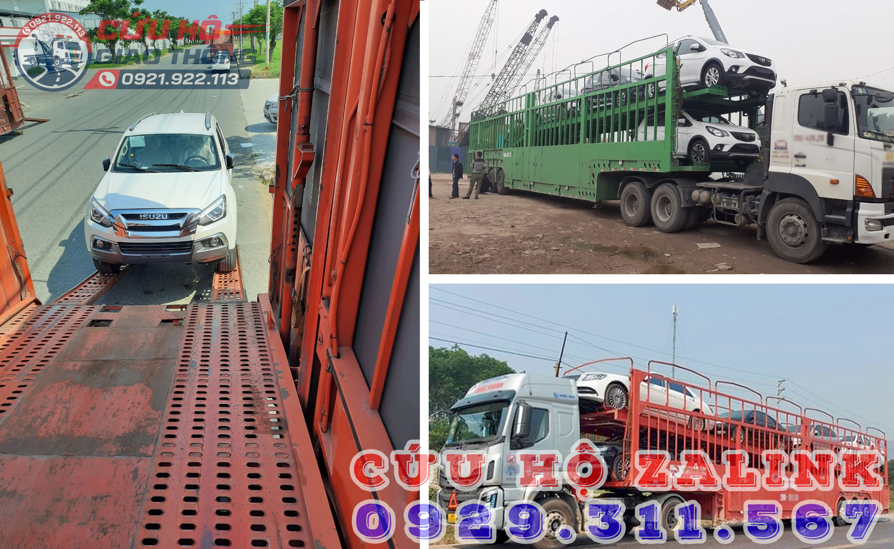Vận chuyển ô tô bằng xe lồng chuyên dụng