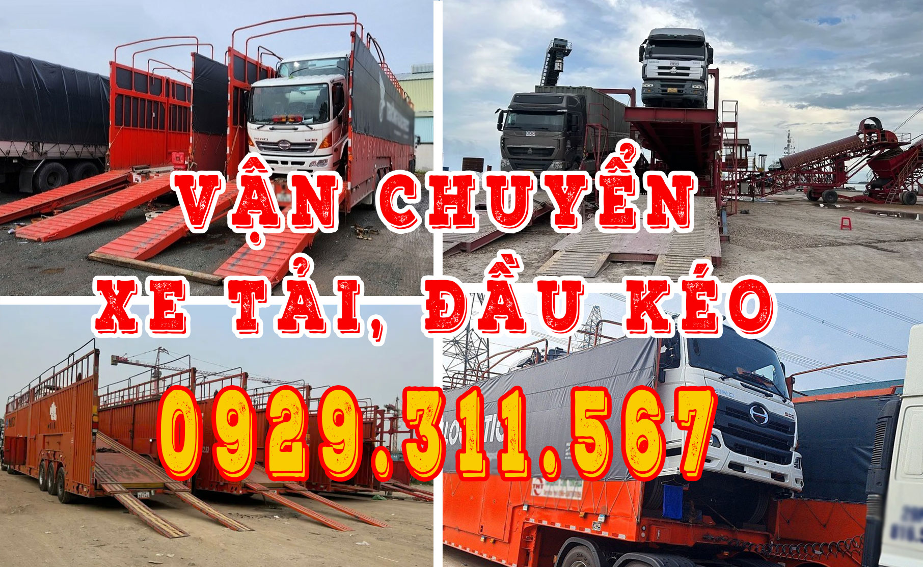 Vận chuyển xe tải, đầu kéo, xe chuyên dụng liên tỉnh Bắc Nam